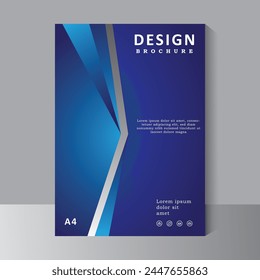 Creative Book Cover Design Template in A4. Brochure, Annual Report, Magazine,Poster, Business Presentation, Portfolio, Flyer, Banner, Website.