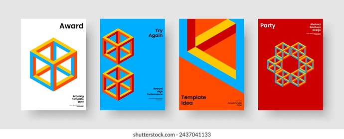 Diseño de portada de libro creativo. Plantilla de pancarta geométrica. Diseño de folletos abstractos. Informe. Presentación empresarial. Cartel. Antecedentes. Volante. Cuaderno. Folleto. Identidad de marca. Handbill. Cartera