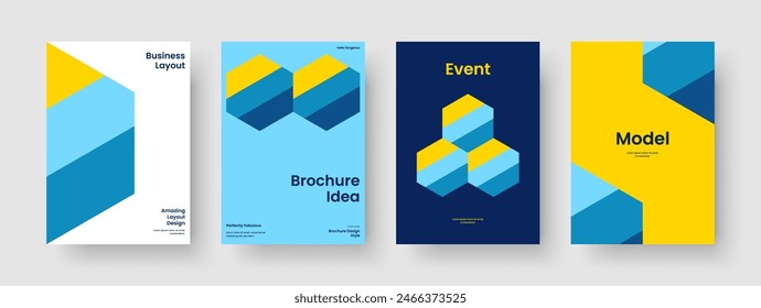 Creative Book Cover Layout. Geometric Brochure Template. Modern Report Design. Banner. Poster. Background. Flyer. Business Presentation. Magazine. Handbill. Portfolio. Pamphlet. Notebook