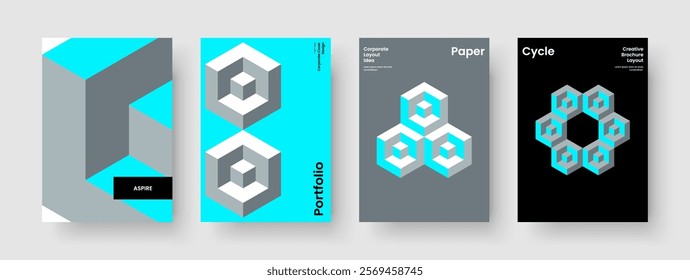 Creative Book Cover Layout. Geometric Report Design. Modern Background Template. Brochure. Banner. Poster. Flyer. Business Presentation. Leaflet. Advertising. Magazine. Portfolio. Handbill