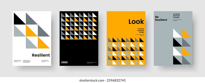 Creative Book Cover Layout. Isolated Flyer Template. Geometric Poster Design. Background. Brochure. Banner. Report. Business Presentation. Advertising. Brand Identity. Journal. Magazine. Newsletter