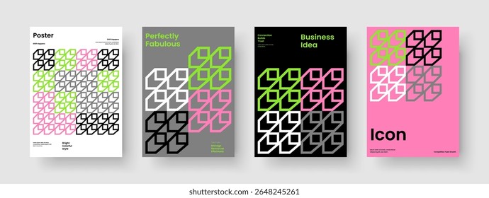 Creative Book Cover Layout. Isolated Poster Template. Geometric Brochure Design. Background. Banner. Business Presentation. Flyer. Report. Advertising. Leaflet. Notebook. Pamphlet. Handbill