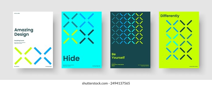 Creative Book Cover Template. Abstract Brochure Layout. Geometric Business Presentation Design. Poster. Report. Background. Flyer. Banner. Advertising. Brand Identity. Journal. Newsletter. Notebook