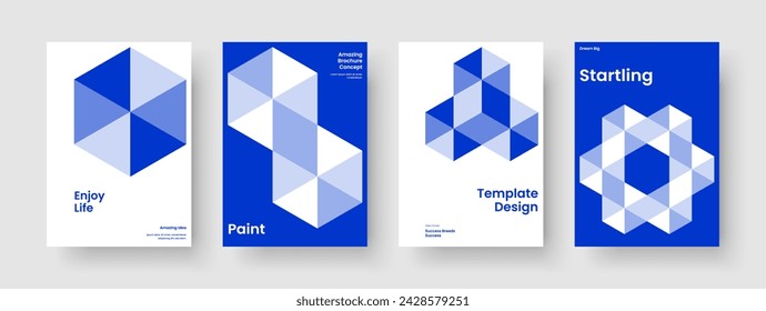 Creative Book Cover Template. Geometric Report Design. Abstract Flyer Layout. Background. Banner. Business Presentation. Brochure. Poster. Newsletter. Catalog. Advertising. Notebook. Brand Identity