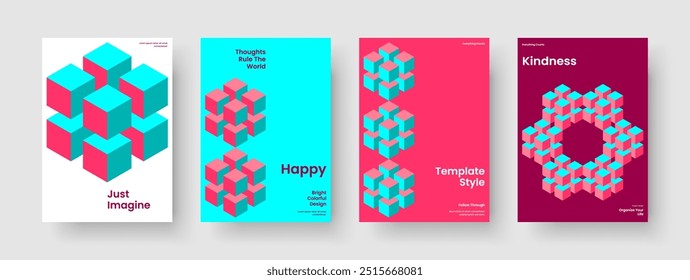 Modelo de Capa de Livro Criativo. Design de relatório geométrico. Layout de banner isolado. Apresentação de negócios. Panfleto. Cartaz. Brochura. Histórico. Carteira. Conhecimento manual. Publicidade. Folheto informativo. Boletim Informativo