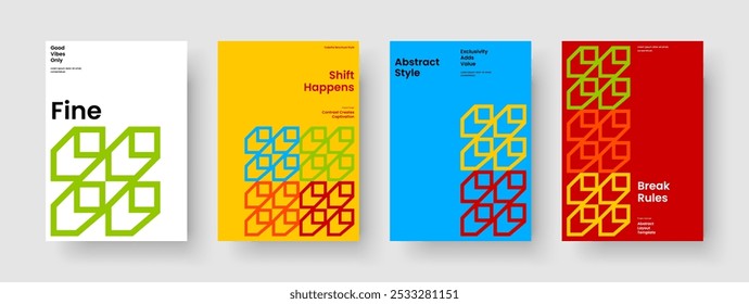 Creative Book Cover Template. Isolated Background Design. Geometric Business Presentation Layout. Report. Poster. Brochure. Banner. Flyer. Catalog. Journal. Portfolio. Pamphlet. Notebook