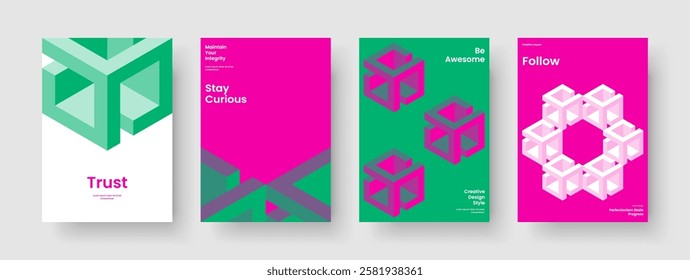 Creative Book Cover Template. Isolated Business Presentation Layout. Geometric Banner Design. Poster. Background. Brochure. Flyer. Report. Newsletter. Leaflet. Advertising. Journal. Brand Identity