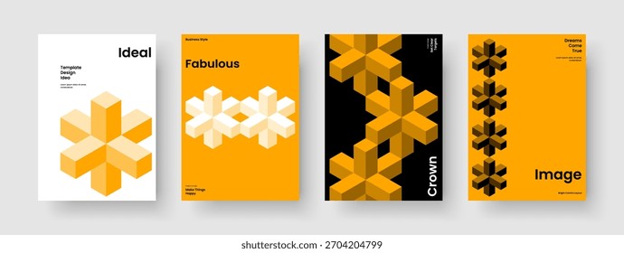 Plantilla de portada de libro creativo. Diseño moderno de folletos. Diseño de fondo aislado. Cartel. Volante. Presentación de Negocios. Anuncio. Informe. Manual. Publicidad. Cartera. Identidad de marca. Catálogo
