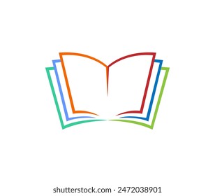 Creative Book icon logo sign