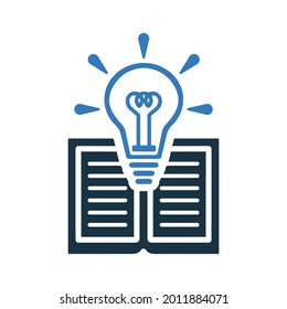 Creative, book, icon. Simple editable vector design isolated on a white background.