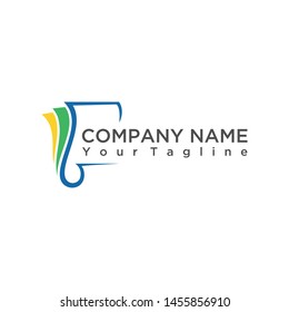 Creative book icon template for education, school and the like companies.