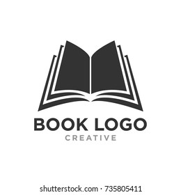 creative book logo design