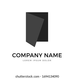 Creative book logo design. Minimalist style