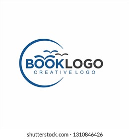 creative book logo for your brand or company