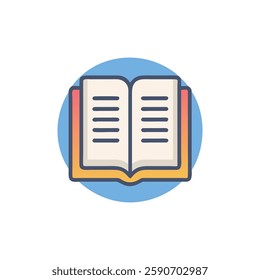 Creative Book Pages Icon for Young Readers