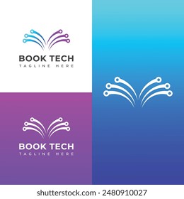 Creative Book tech logo design