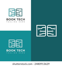 Creative Book tech logo design