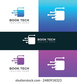 Creative Book tech logo design