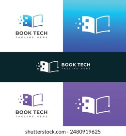 Creative Book tech logo design