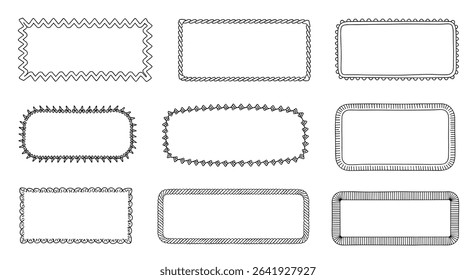 Creative Border Designs with Various Shapes For Text and Decoration
