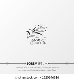 Creative Botanical Logo templates. Modern logo design with leaves, branch and wreath. Can be used for health care, florist, photography, wedding, flower shop, cosmetics, spa and wellness, beauty