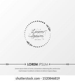 Creative Botanical Logo templates. Modern logo design with leaves, branch and wreath. Can be used for health care, florist, photography, wedding, flower shop, cosmetics, spa and wellness, beauty