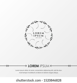 Creative Botanical Logo templates. Modern logo design with leaves, branch and wreath. Can be used for health care, florist, photography, wedding, flower shop, cosmetics, spa and wellness, beauty