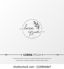 Creative Botanical Logo templates. Modern logo design with leaves, branch and wreath. Can be used for health care, florist, photography, wedding, flower shop, cosmetics, spa and wellness, beauty