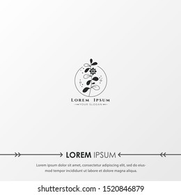 Creative Botanical Logo templates. Modern logo design with leaves, branch and wreath. Can be used for health care, florist, photography, wedding, flower shop, cosmetics, spa and wellness, beauty