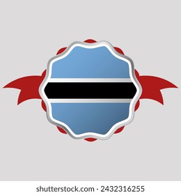 Creative Botswana Flag Sticker Emblem