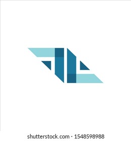 Creative Box abstract emblem, design concept, logo, logotype element for template.blue colour