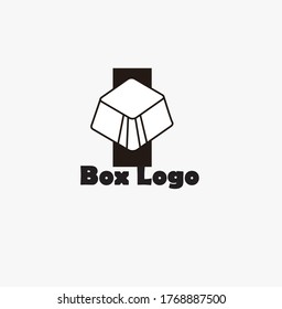 Creative Box abstract emblem, design concept, logo, logotype element for template.