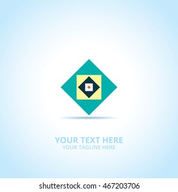 Creative Box abstract emblem, design concept, logo, logotype element for template.