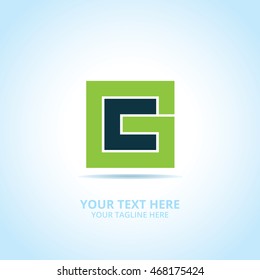 Creative Box abstract emblem, design concept, logo, logotype element for template.