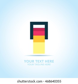 Creative Box abstract emblem, design concept, logo, logotype element for template.
