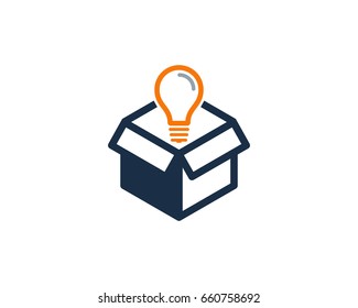 Creative Box Icon Logo Design Element