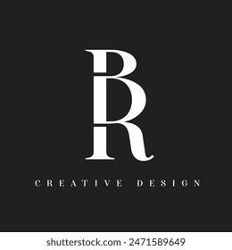 Diseño creativo del logotipo de BR para la empresa