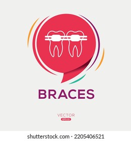 Creative (Braces) Icon, Vector sign.