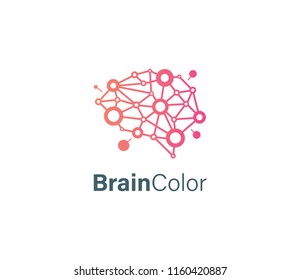 Creative Brain Concept Logo Design Template Stock Vector (royalty Free 