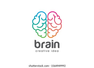 Creative Brain Concept Logo Design Template