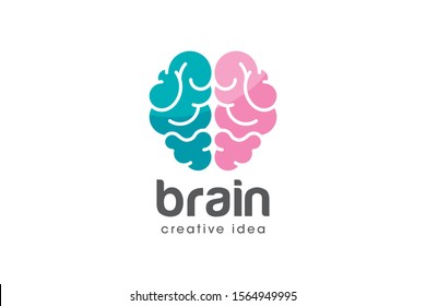 Creative Brain Concept Logo Design Template