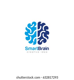 Creative Brain Concept Logo Design Template