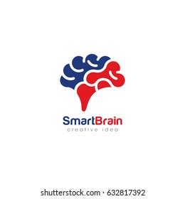 Creative Brain Concept Logo Design Template