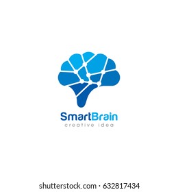 Creative Brain Concept Logo Design Template