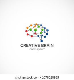 Creative Brain Design Vector