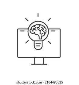 creative brain icons  symbol vector elements for infographic web