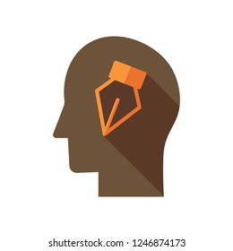 Creative brain Idea concept background design idea