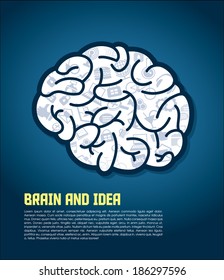 Diseño de fondo del concepto de ideas cerebrales creativas