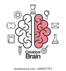 creative brain idea innovation think solution