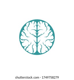 Diseño del logo del cerebro creativo. Pensamiento de la potencia de la lluvia de ideas cerebro Icono del logotipo